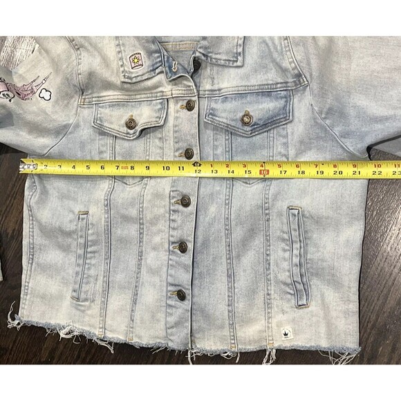 Disney Parks Denim Jacket Women’s XL Tangled Rapunzel Let Your Power Shine Blue - Picture 11 of 13